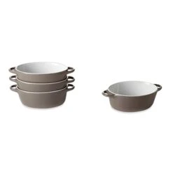 Set 4 Petits Plats à Four Individuels Gris-taupe En Céramique émaillée 350 Ml -Peuyer Magasin 059123 1 7 Set 4 petits plats a four individuels gris taupe en ceramique emaillee 350 ml Mathon