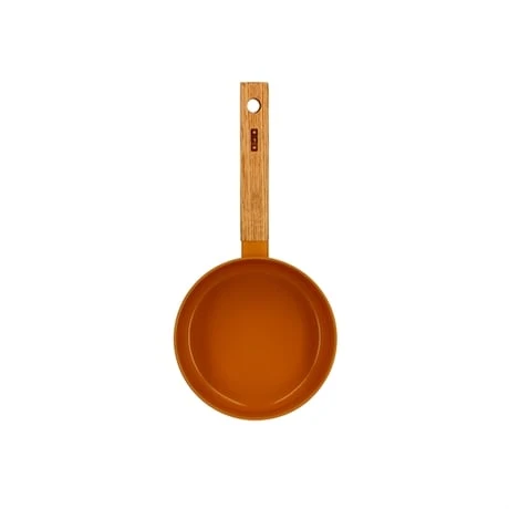 Casserole Ector Induction Aluminium Revêtu Manche En Bois 16 Cm Jaune 4 Casserole Ector Induction Aluminium Revêtu Manche En Bois 16 Cm Jaune – Image 2