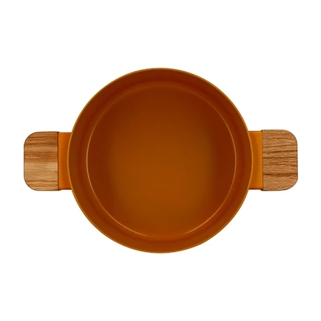 Faitout Ector Induction Aluminium Revêtu 24 Cm Jaune 4 Faitout Ector Induction Aluminium Revêtu 24 Cm Jaune – Image 2