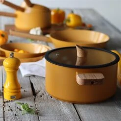 Faitout Ector Induction Aluminium Revêtu 24 Cm Jaune 10 Faitout Ector Induction Aluminium Revêtu 24 Cm Jaune -Peuyer Magasin 108008 3 1 Faitout Ector induction aluminium revetu 24 cm jaune Ogo