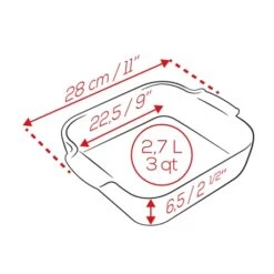 Peugeot Plat Four Carré Céramique Bleu 28 Cm -Peuyer Magasin 201186 2 2 Plat four carre ceramique bleu 28 cm Peugeot