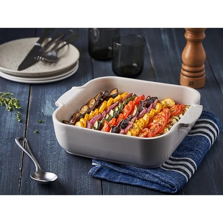 Peugeot Plat Four Carré Céramique écru 21 Cm 4 Peugeot Plat Four Carré Céramique écru 21 Cm – Image 2