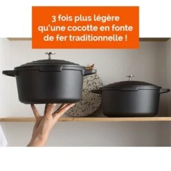 Cocotte Légère Ronde En Fonte D'aluminium 28 Cm 6,7 L Coloris Noir -Peuyer Magasin 203001 2 9 Cocotte legere ronde en fonte d aluminium 28 cm 6 7 L coloris noir Mathon