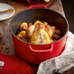 Produits populaires -Peuyer Magasin 203008 1 2 Cocotte legere ovale en fonte d aluminium 32 cm 6 5 L rouge Mathon