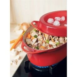 Le Creuset Cocotte Fonte Ovale Doufeu 32 Cm 7,2 L Cerise 7 Le Creuset Cocotte Fonte Ovale Doufeu 32 Cm 7,2 L Cerise -Peuyer Magasin 21385 2 3 Cocotte fonte ovale Doufeu 32 cm 7 2 L cerise Le Creuset