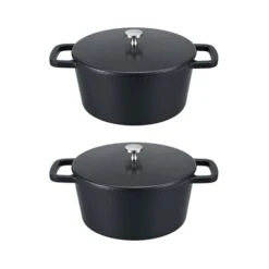 Produits populaires 1 Set De 2 Mini Cocottes Rondes 10 Cm