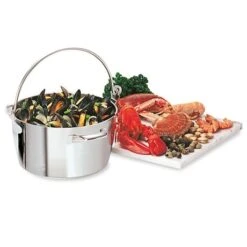 Lot Marmite à Crustacés Confiture 30 Cm Et Couvercle -Peuyer Magasin 273111 3 3 Lot Marmite a crustaces confiture 30 cm et couvercle