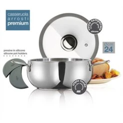 Faitout Inox Avec Couvercle Premium 24 Cm 5 L -Peuyer Magasin 27673 2 3 Faitout inox avec couvercle Premium 24 cm 5 L Inoxriv