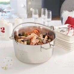 Marmite à Crustacés - Bassine à Confiture Inox 30 Cm -Peuyer Magasin 278111 2 13 Marmite a crustaces Bassine a confiture inox 30 cm Mathon