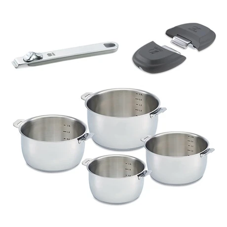 BEKA Lot 4 Casseroles Select Avec Une Poignée Et 2 Anses Gris 3 BEKA Lot 4 Casseroles Select Avec Une Poignée Et 2 Anses Gris