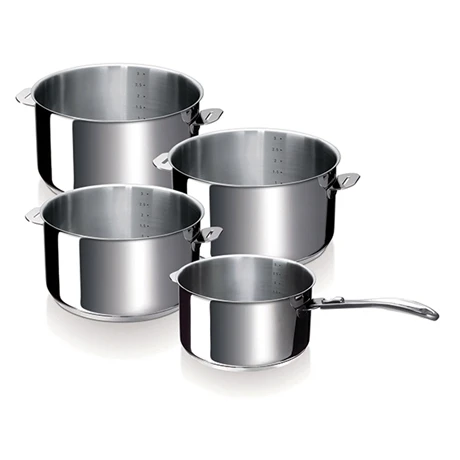 BEKA Set De 4 Casseroles Evolution 14 à 20 Cm Et 1 Manche 3 BEKA Set De 4 Casseroles Evolution 14 à 20 Cm Et 1 Manche