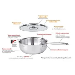 Batterie De Cuisine Inox Castel’Pro -Peuyer Magasin 279198 4 1 Batterie de cuisine inox Castel Pro Cristel