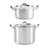 Set De Deux Faitouts En Inox Avec Couvercle 24 Cm Et 28 Cm Excell’inox -Peuyer Magasin 279214 0 2 Set de deux faitouts en inox avec couvercle 24 cm et 28 cm Excell inox Mathon