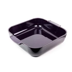 Peugeot Plat à Four Carré En Céramique Appolia Aubergine 36 Cm