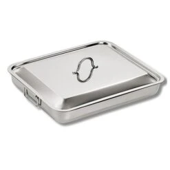Plat à Four En Inox Avec Couvercle 35 X 27 Cm -Peuyer Magasin 37113 1 1 Plat a four en inox avec couvercle 35 x 27 cm Inoxriv